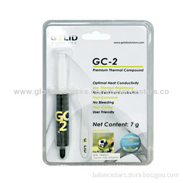 High Conductivity Thermal Grease Silicone Heat-sink Compound for IC Chip, SGS/RoHS-marked